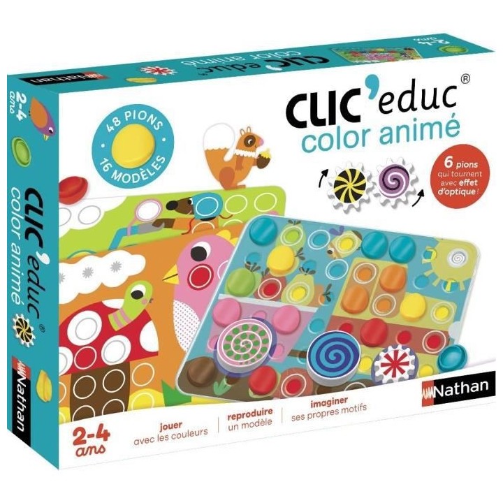Nathan Clic Educ Color animé jeu éducatif