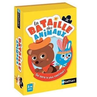 NATHAN - La Bataille des Animaux - Jeu de Cartes