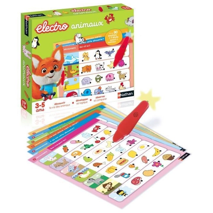 Nathan Electro - Animaux, jeu éléctronique