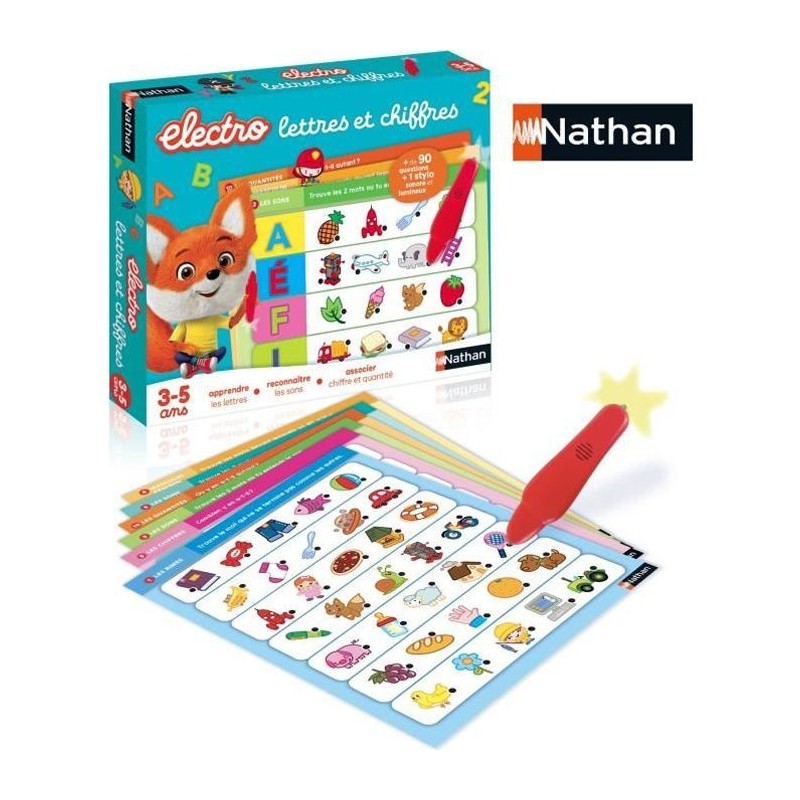 Nathan Electro - Lettres et Chiffres, jeu éléctronique