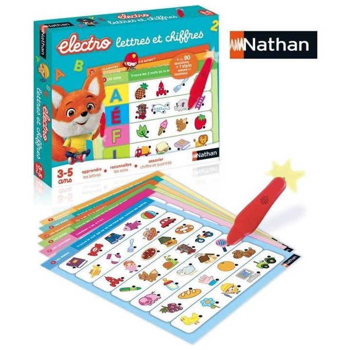 Nathan Electro - Lettres et Chiffres, jeu éléctronique