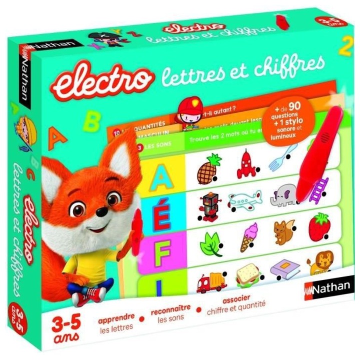 Nathan Electro - Lettres et Chiffres, jeu éléctronique