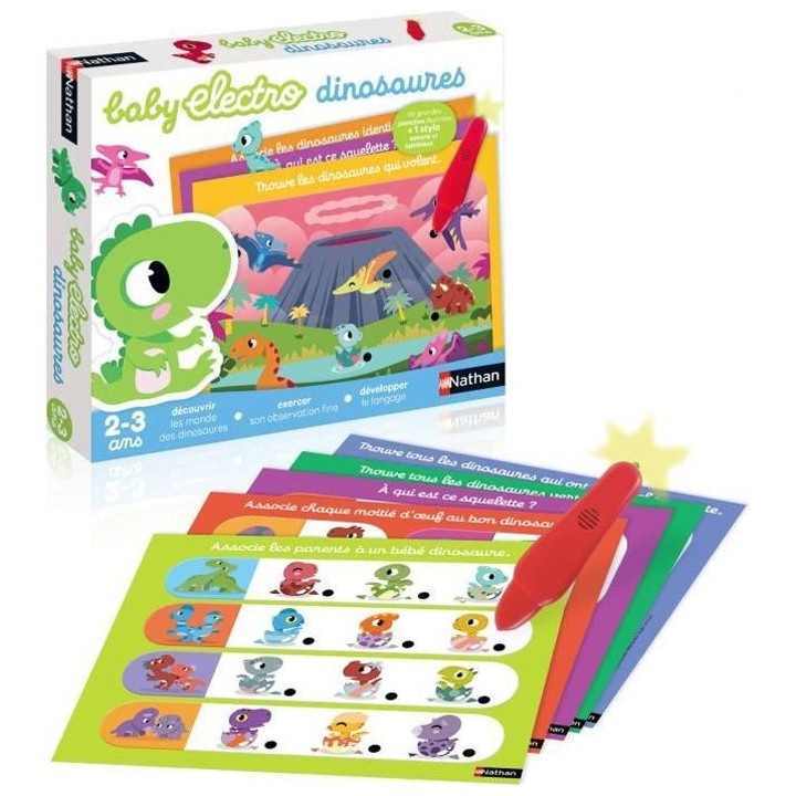 Nathan Baby Electro - Dinosaures, jeu éléctronique