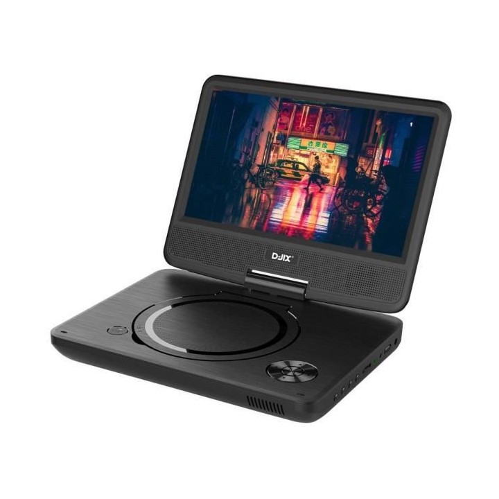 D-JIX PVS906-20 Lecteur DVD portable 9 rotatif - Noir