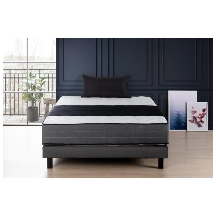 DEKO DREAM HOTEL PREMIUM LUX Ensemble matelas + sommiers 180x200 - Mou