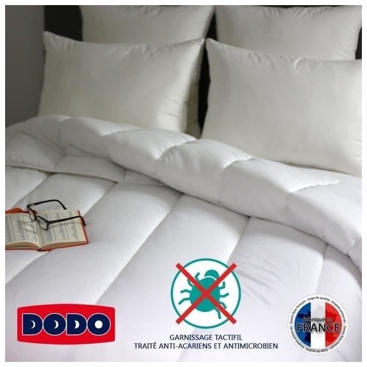 DODO Couette tempérée Percale Anti-Acariens PALACE - 220 x 240 cm -