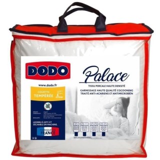 DODO Couette tempérée Percale Anti-Acariens PALACE - 240 x 260 cm -
