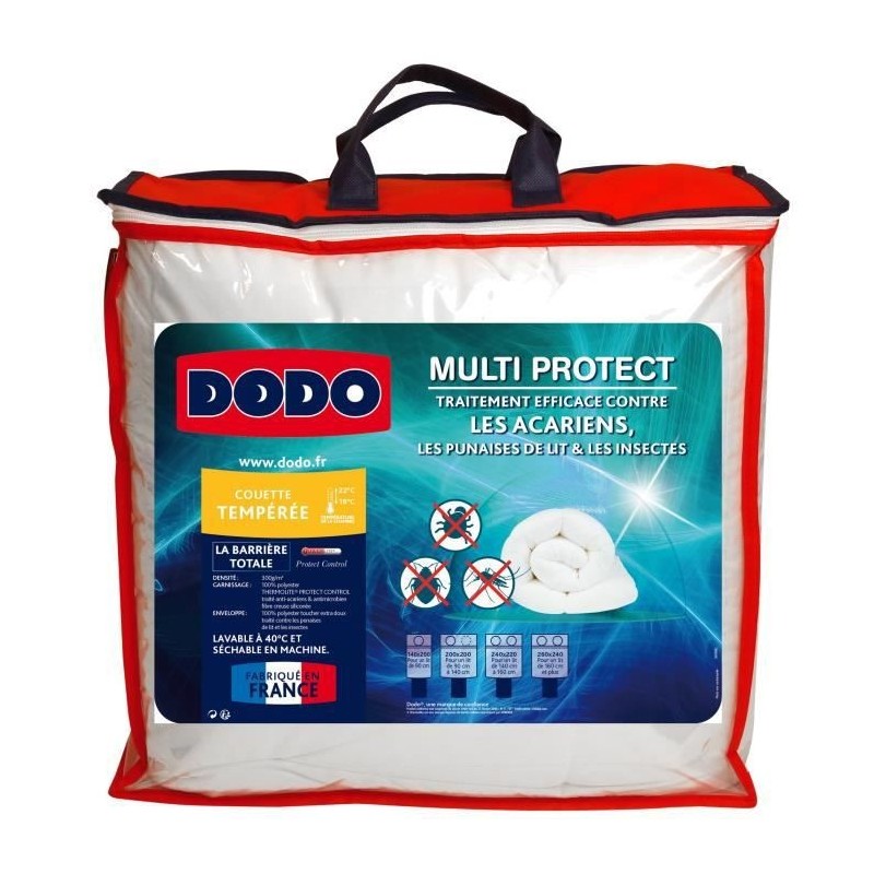 DODO Couette tempérée MULTIPROTECT - 140 x 200 cm