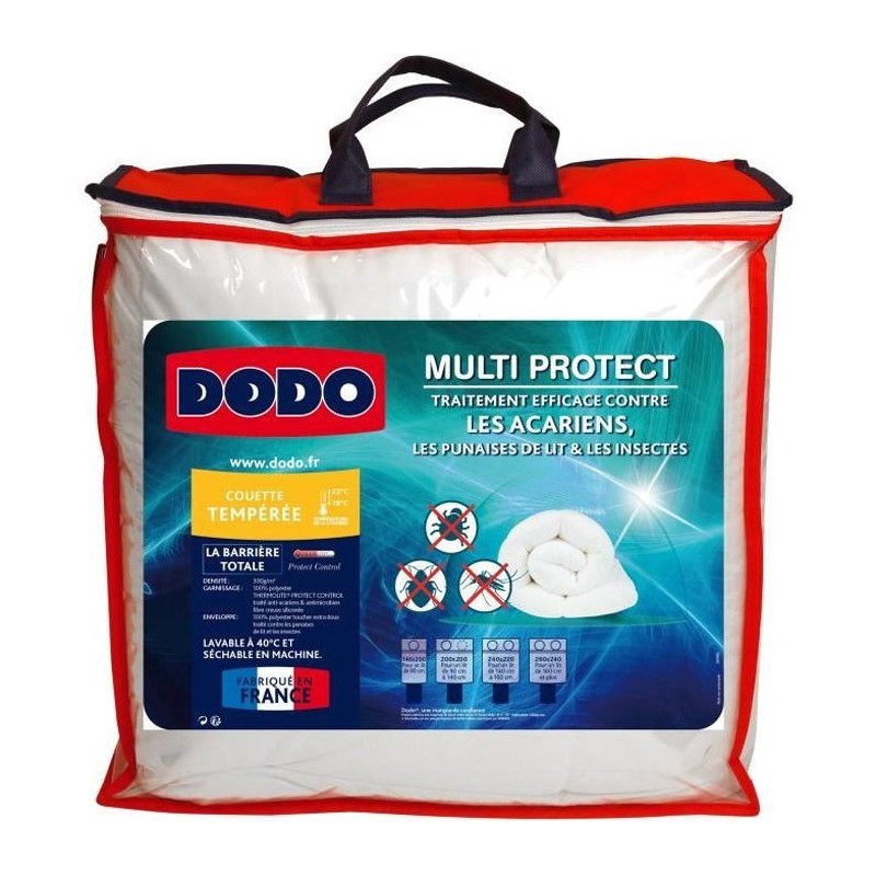 DODO Couette tempérée MULTIPROTECT - 200 x 200 cm