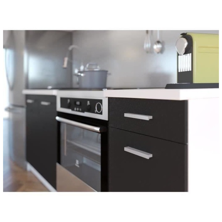 EXTRA - Cuisine complete L 180cm - Noir Mat