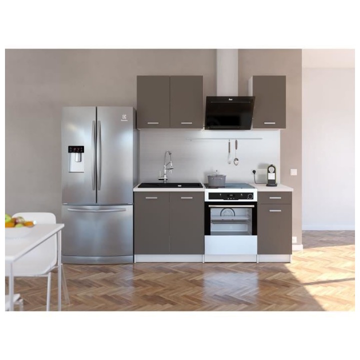EXTRA Cuisine complete - L 180cm - Taupe mat