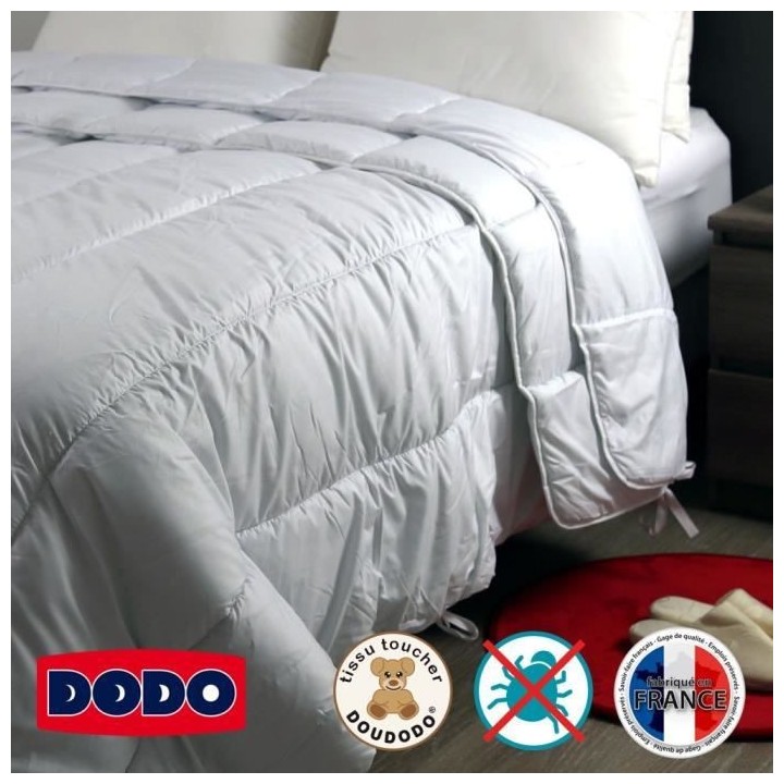DODO Couette 4 saisons anti-acariens - 140 x 200 cm - Blanc