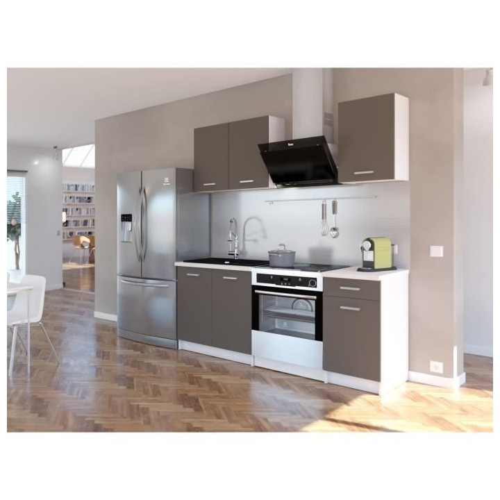 EXTRA Cuisine complete - L 180cm - Taupe mat