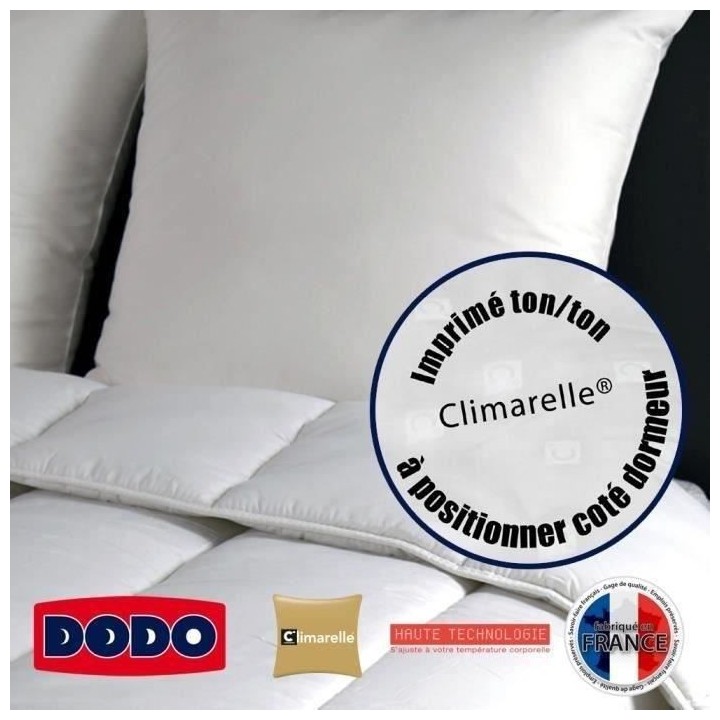 DODO Oreiller thermorégulateur - 60 x 60 cm - Blanc