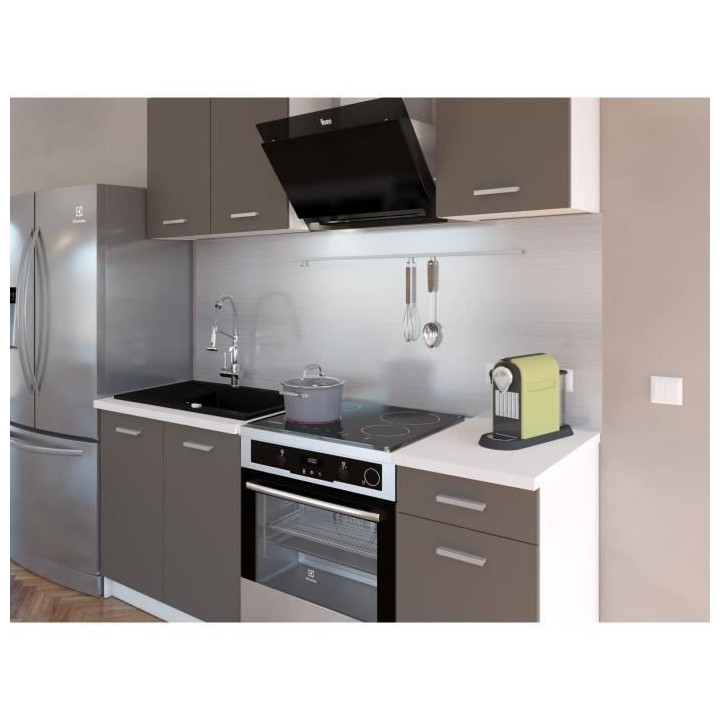 EXTRA Cuisine complete - L 180cm - Taupe mat