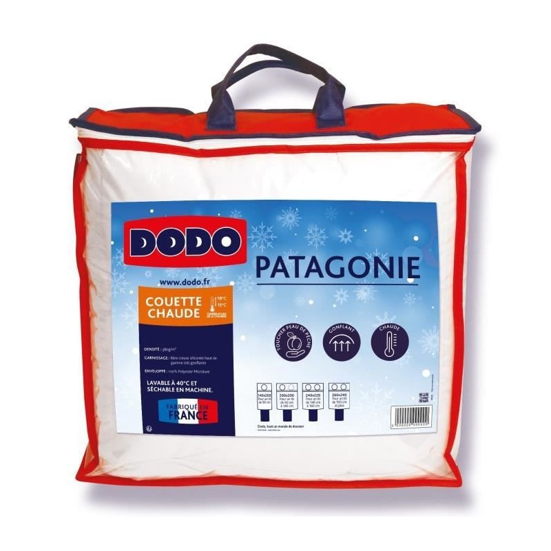 DODO Couette chaude Patagonie blanc - 240x260 cm