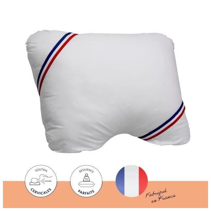 DODO - Oreiller Form'idéal Morpho - 50 x 60 cm - Garnissage 100% poly