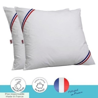 DODO Lot de 2 oreillers Tendance - 60 x 60 cm - Garnissage 100% Polyes