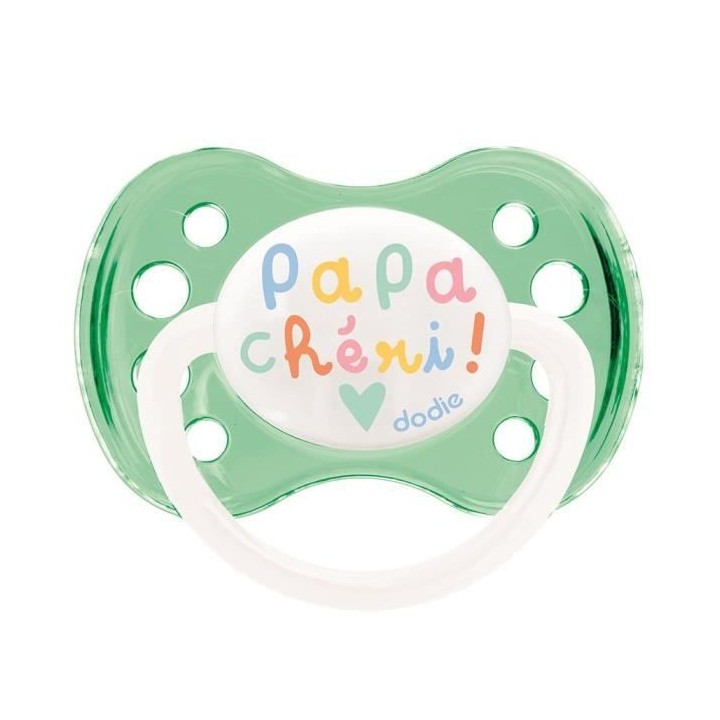 Dodie Sucette Anatomique +0m Maman Papa Chéri Lot de 2