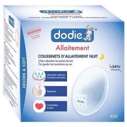 Dodie Allaitement Coussinets d'Allaitement Nuit 30 coussinets