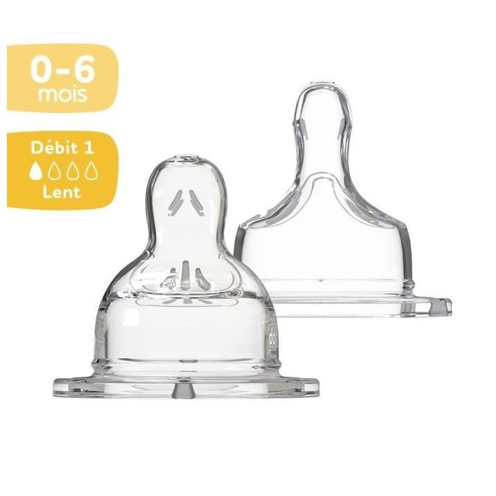 Dodie Biberon Sensation+ Anti-Coliques Tétine Plate Col Large Débit