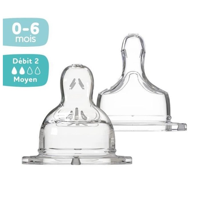 Dodie Biberon Sensation+ Anti-Coliques Tétine Plate Col Large Débit