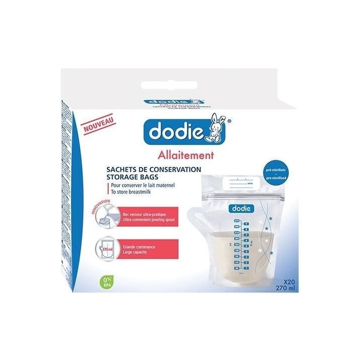 Dodie Allaitement Sachets de Conservation 20 sachets