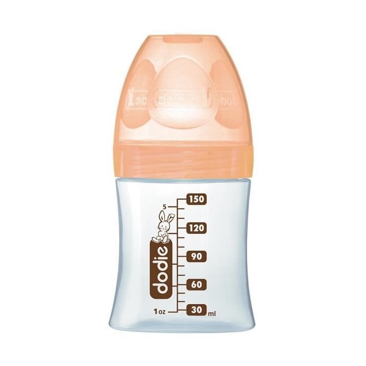 Dodie Biberon Sensation+ Anti-Coliques en Verre +0m Beige Biche 150ml