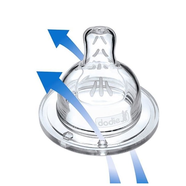 Dodie Biberon Sensation+ Anti-Coliques en Verre +0m Beige Biche 150ml