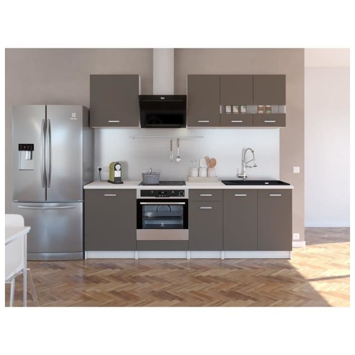 EXTRA Cuisine complete - L 240cm - Taupe mat