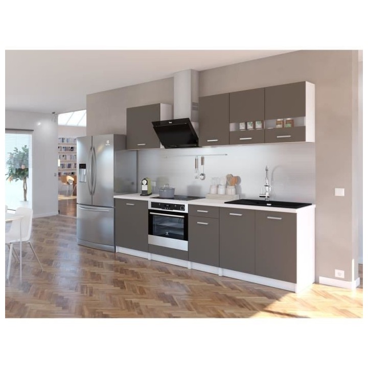 EXTRA Cuisine complete - L 240cm - Taupe mat