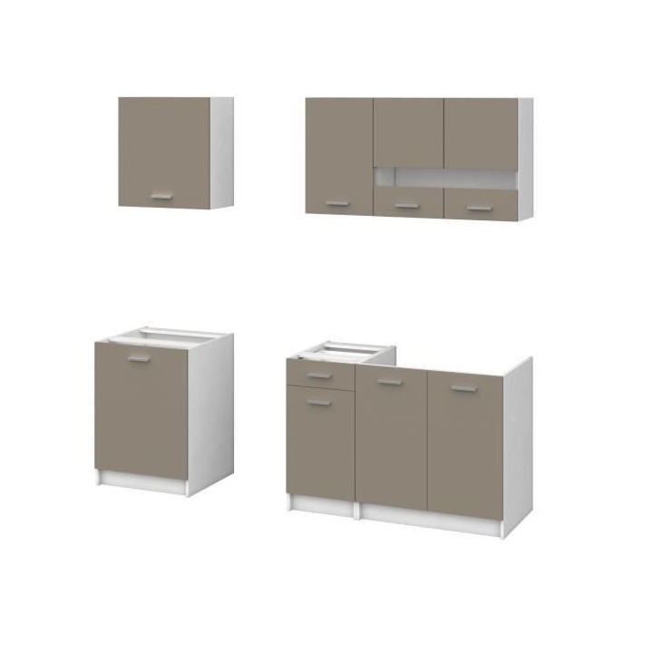EXTRA Cuisine complete - L 240cm - Taupe mat