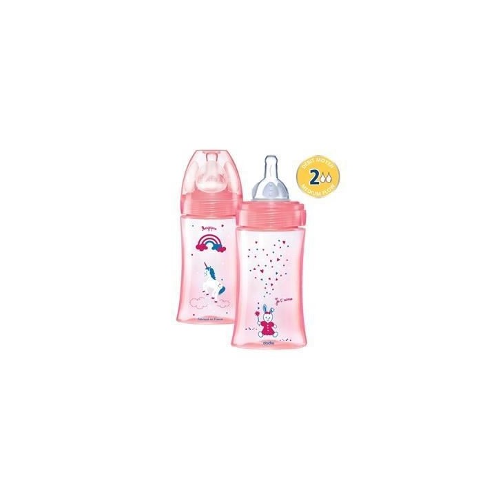 Dodie - Kit Nouveau Né 6 Biberon Initiation Rose