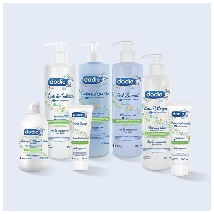 DODIE Lot de 3 cremes lavantes 500ml