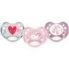 DODIE Lot de 3 Sucettes Anatomiques Jour +6 Mois X3, Sans BPA, Résistante