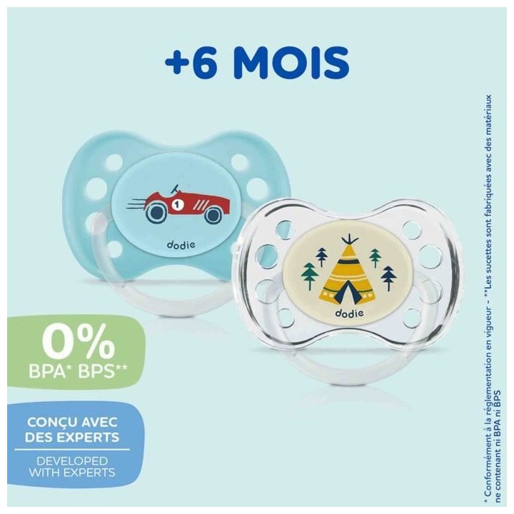 DODIE Sucettes Anatomiques x3 - +6 mois - ES4