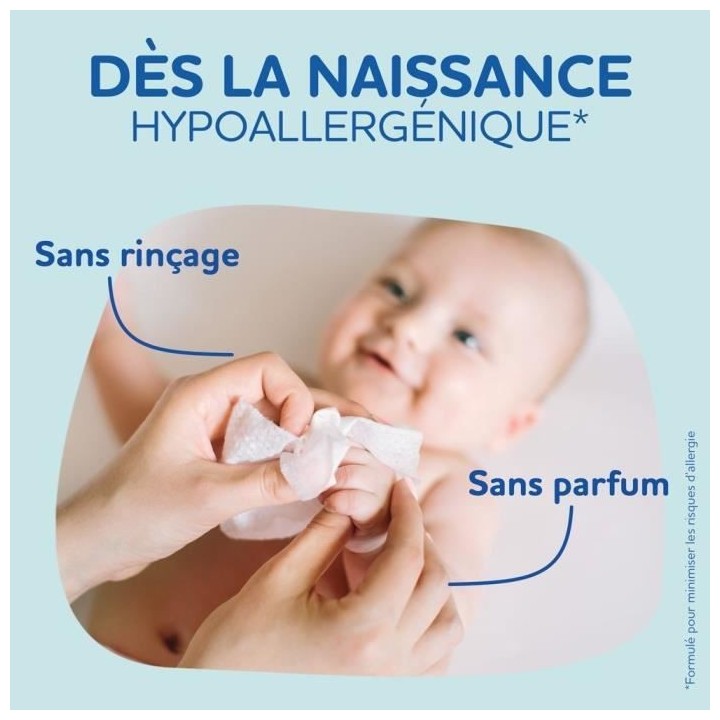 DODIE Lot de 6 Paquets de Lingettes Nettoyantes 3 en 1 (6x70) – Visa