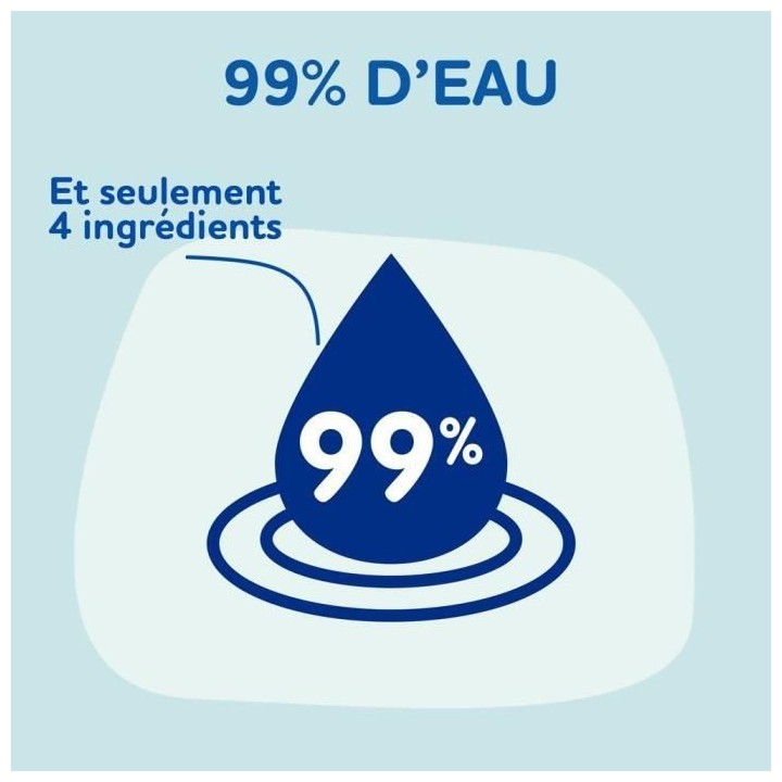 Dodie Lot de 7 paquets de Lingettes a l'eau 7x60 - Visage, Corps & Sie