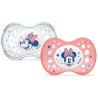 Dodie Sucette Anatomique Silicone +18mois Nuit Minnie Lot de 2