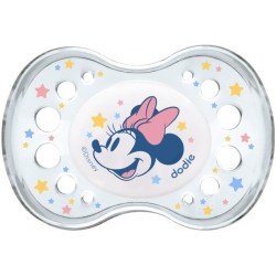 Dodie Sucette Anatomique Silicone +18mois Nuit Minnie Lot de 2