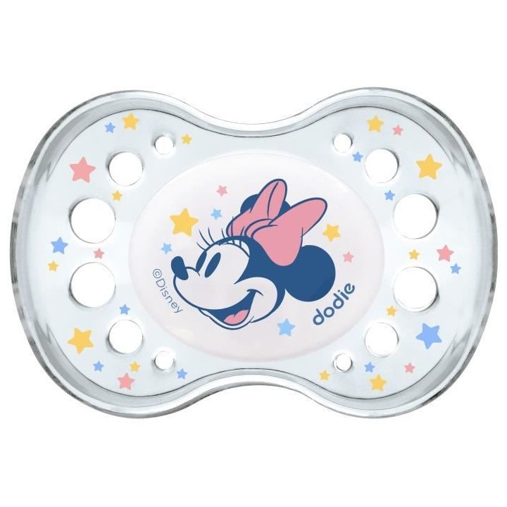 Dodie Sucette Anatomique Silicone +18mois Nuit Minnie Lot de 2