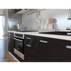 EXTRA - Cuisine comple�te L 240cm - Noir Laqué