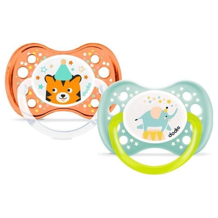 Dodie Sucette Anatomique +6m Cirque Lot de 2