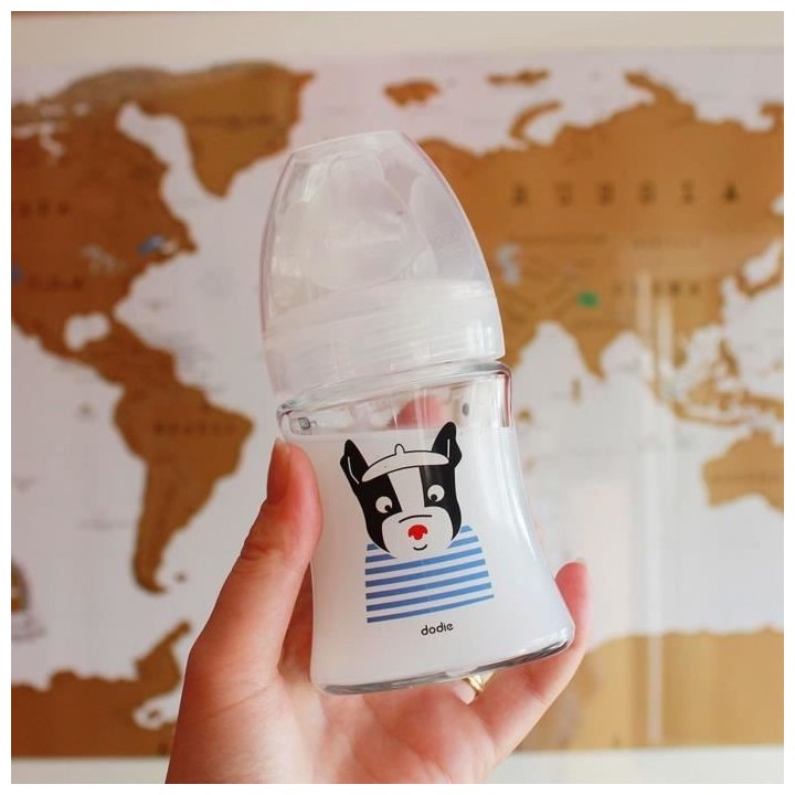 Dodie Biberon Sensation+ Anti-Coliques en Verre +0m Paris 150ml