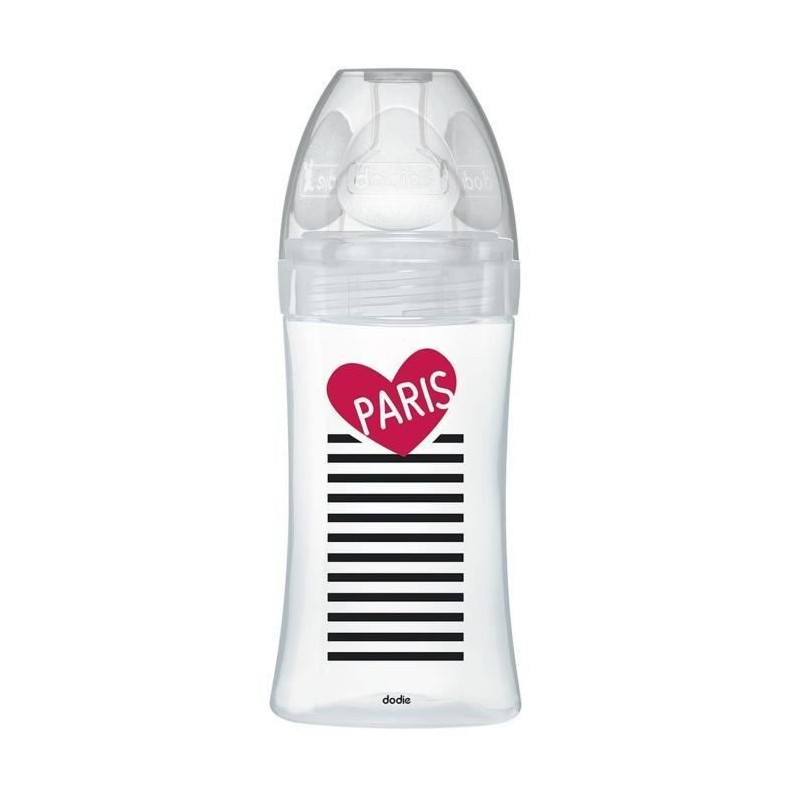 Dodie Biberon Sensation+ Anti-Coliques en Verre +0m Paris 270ml