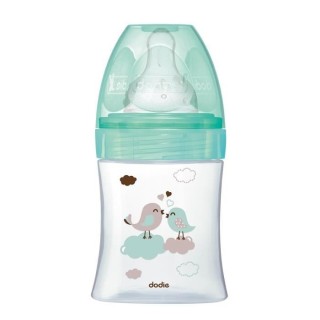 Dodie - Biberon Initiation+ Verre 150ml Vert Oiseaux