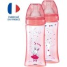 Dodie Biberon Initiation+ Anti-Coliques 3 Vitesses +6m Rose Danseuse Lot de 2 x 330ml