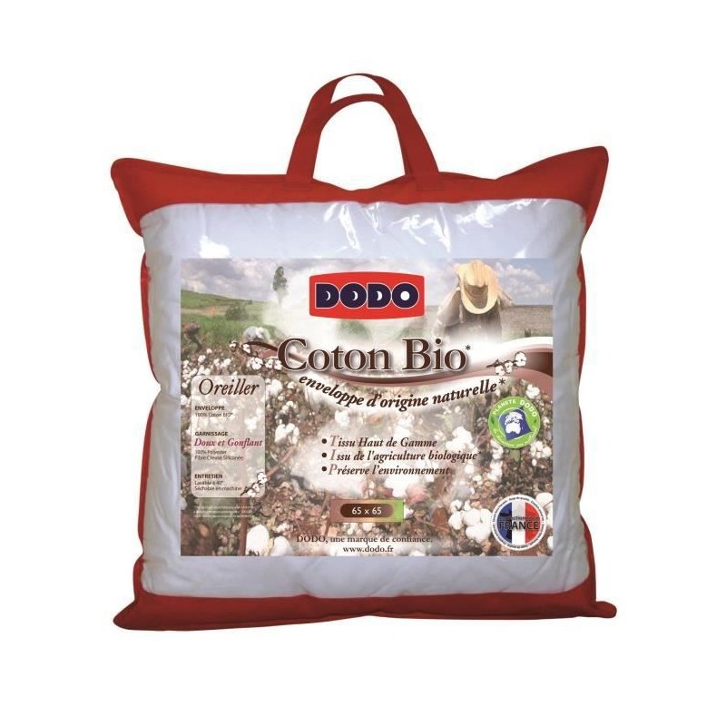 DODO Oreiller Coton Bio 65x65cm