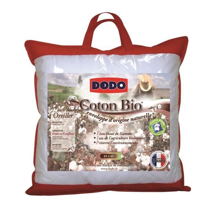 DODO Oreiller Coton Bio 65x65cm