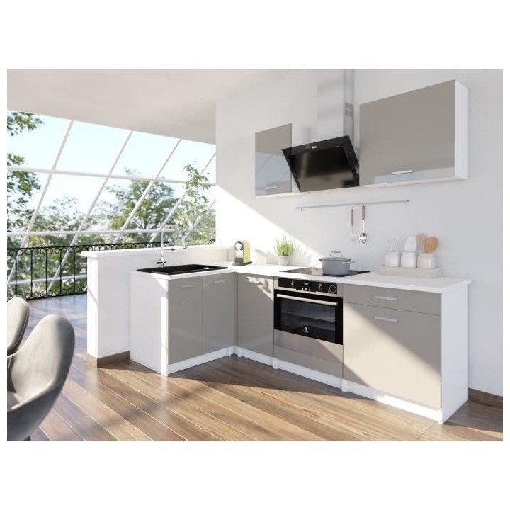 EXTRA - Cuisine compl�ete d'angle L 240cm - Angle réversible -Truff
